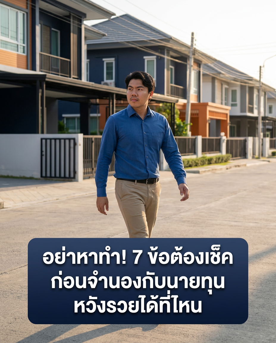 รับจำนองบ้านและโฉนดที่ดินกับนายทุน: เช็กลิสต์ 7 ข้อก่อนเซ็น ไม่ให้เสียทรัพย์