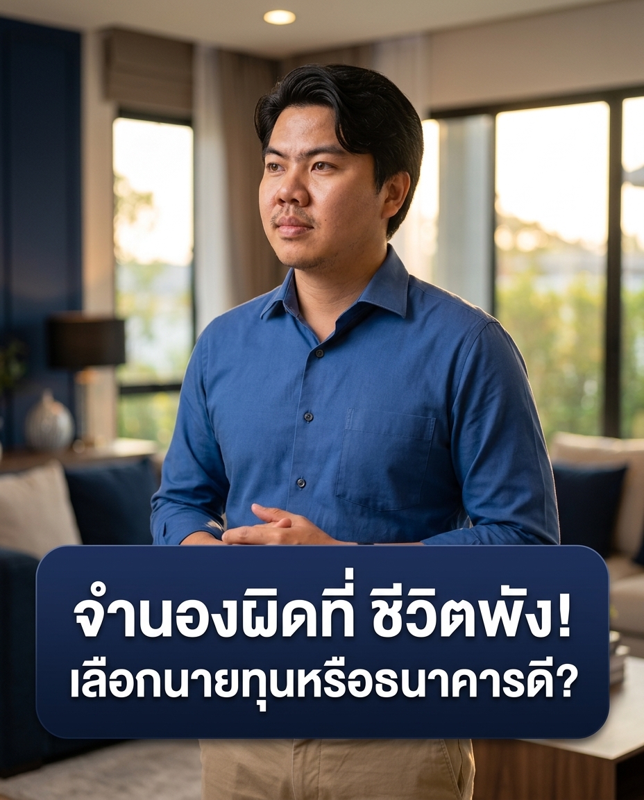 จำนองที่ดินกับนายทุน vs ธนาคาร ที่ไหนดี อนุมัติง่ายกว่า 2569