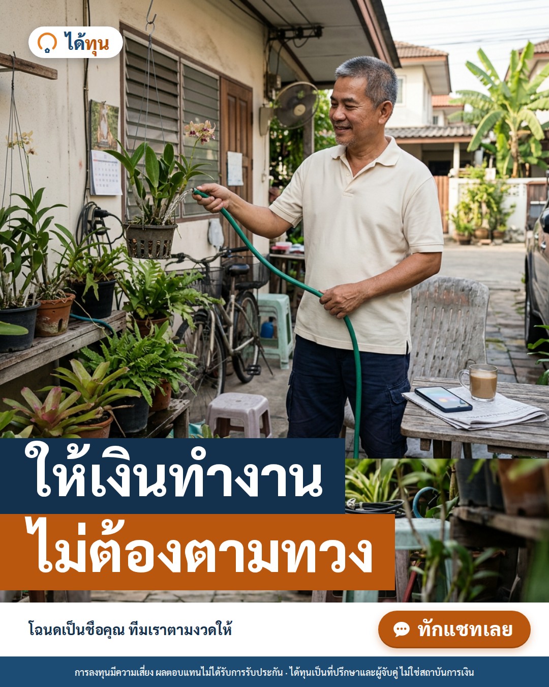 ให้เงินทำงาน ไม่ต้องตามทวง: ลงทุนขายฝากสำหรับคนที่ไม่มีเวลาดูแลเอง